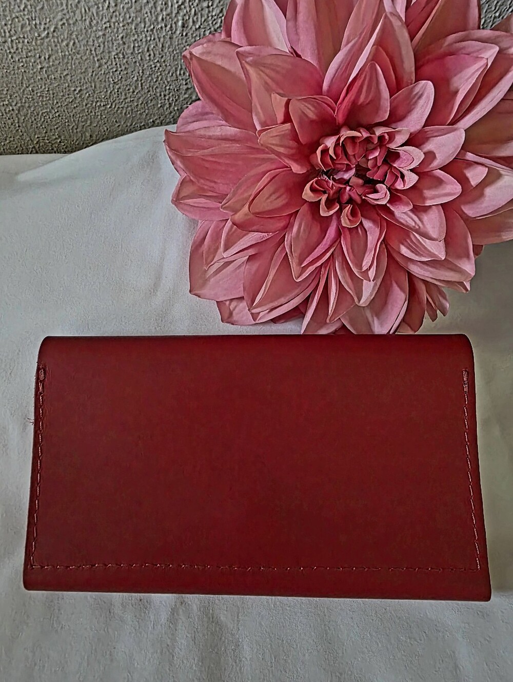 Portland Leather Ruby Red Rancher Wallet - Picture 2 of 7